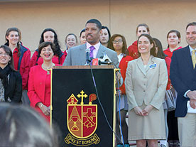 Kate Ely, Senior | Marion Bishop, President | Kevin Johnson, Mayor | Bernadette De Chiaro, Environment CA | Brad Price, Valley Solar